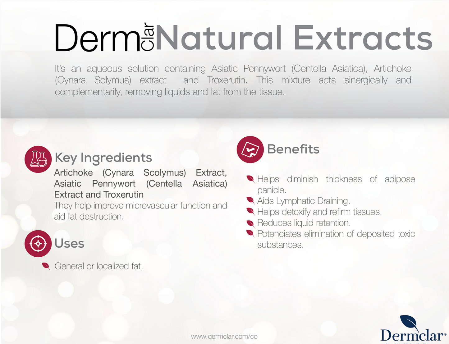 Body Serum  Dermclar Natural Extracts
